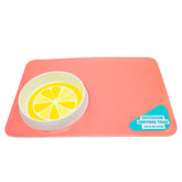 Orange Outdoor Serving Tray with Large Dip Bowl