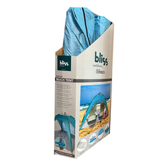 POP UP BEACH TENT 8FT X 8FT X 5FT - LIGHT BLUE & TEAL