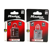 MASTERLOCK 1-1/4 in (32 mm) Wide Set Your Own Como TSA Luggage Lock; Asst Colors