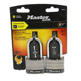 MASTERLOCK 2 Wide Laminated Stainless Steel Pin Tumbler 2 Shackle 2 Pk