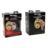 MASTERLOCK Single Cylinder Deadbolt With Electronic Light Up Keypad Keyless Entry , Satin Nickel