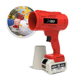 20v kit - blower + 1 nozzle + 2 pin charger + 5 A battery, Red