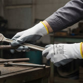 NorthFlex Nitri Task Gloves L - Charcoal Gray - sold as a 12pk Bundle