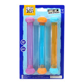 HIGH FIVE 3PK MULTI COLORED LIGHT UP DIVE STICKS - PRE PRICED $5 1.25IN X 1.25IN X 7.5IN - Batteries included