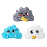 MOODY WEATHER PLUSHIES -EMOTIONAL CLOUDS- SUN (UPC # 840287954197) 8 pcs ,RAIN (UPC # 804287954203) 12 pcs , LIGHTENING (UPC # 840287954210) 4 pcs - Pre Priced $5.00