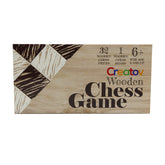 Creatov Classic Wooden Chess Set Board Folding Boards With Storage Bags and Genuine Intricately Carved Wood Pieces Great for Adults