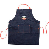 Child Chef Denim Apron DENIM/ORANGE