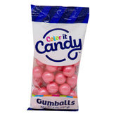 COLOR IT CANDY GUMBALLS 8 OZ BAG - SHIMMER BRIGHT PINK -EXP. 08/25