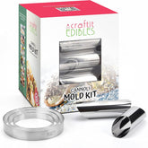 Craftit Edibles Cannoli Mold Kit 12 huge tubes plus 3 cookie cutters