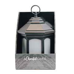 ZURI LANTERN ~ Dimensions: 6 x 10 LED lights, 3x AAA Batteries (not included) 5 hour timer