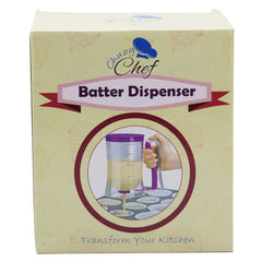 Pancake Batter Dispenser Tool Cupcake Cake Dispenser Perfect for Baking Cupcakes Waffles Cakes and Muffins with Measuring Label Easy to Clean