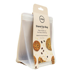 W&P Porter Silicone Reusable Storage Bag, 36oz Stand-Up-BLUSH