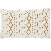 Nourison Lifestyle -AA019- YELLO Cotton shell with polyester fill. Zipper closure. 12X20 - YELLO