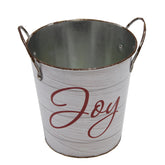 Small Metal Bucket  Joy - word printed -SB19092