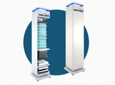 Radic8 Virus Killer -103 Air Filter and Sterilizer High Capacity Air Purifier- White - Remote and Batteries Included Disinfector