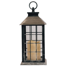 SILVER LANTERN ~ Dimensions: 5.5 x 13.5 LED lights, 2x AA Batteries (not included) 5 hour timer