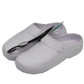 EVA CLOG HEEL WHITE 22 - ASSORTED SIZES - SMALL ( 1922343650287) 2 pcs, MEDIUM (UPC # 1922343650 4 pcs ), LARGE (UPC # 1922343650300) 4 pcs ,XL ( UPC # 1922343650317) 2 pcs