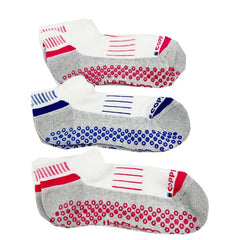COPPER FIT ENERGY PERFORMANCE ANKLE GRIPPER SOCKS 3pk WHITE - SMALL/MEDIUM 24 pc MASTER