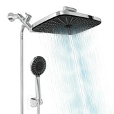 RAIN SHOWER HEAD COMBO SILVER
