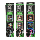 Apple Watch Rugged Case 38 mm / 42 mm Assorted Colors - Blue & Pink ( UPC # 849813035461) , Black & Grey (UPC # 849813035485) Sage & Grey ( UPC # 849813035478) 6 pcs of each