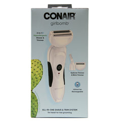 CONAIR LADIES SHAVE & TRIM SYSTEM ALL-IN-ONE