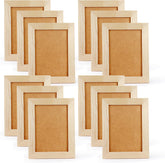 Unfinished Wood Picture Frames 12 Pack 5 x 7 inch Peg