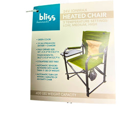 24V Heated Directors Chair - Green