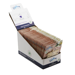 Wellnax Leaf Car refresher Vanilla 24/4 - Exp. 05/28 -Priced By Pc Sold By 24ct Display