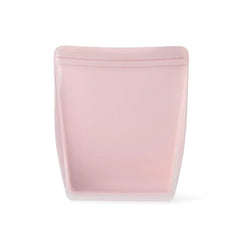W&P Porter Silicone Reusable Storage Bag, 50oz Stand-Up-BLUSH