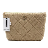 Nine West -SHERPA TOP ZIP COSMETIC BAG