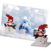 Brixies Postcard Snowman - Postcard Polybag