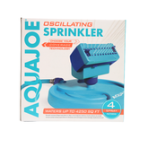 AQUAJOE 20 Clog Resistant Rubber Spray Nozzles Max Coverage 4250 Sq Ft. Adjustable Gear Driven Oscillating Sprinkler on Sled Base