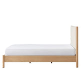 Silk & Snow - Tofino Bed Frame - Natural Oak Stone King (1 Full Set Includes: SNSFNWO5106ST1 X 1 / SNSFNWO5106NR2 X 1 / SNSFNWO5106NR3 X 1)