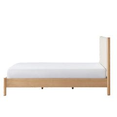 Silk & Snow - Tofino Bed Frame - Natural Oak Stone King (1 Full Set Includes: SNSFNWO5106ST1 X 1 / SNSFNWO5106NR2 X 1 / SNSFNWO5106NR3 X 1)