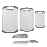 EatNeat 5-Piece Cutting Board & Santoku Knife Set