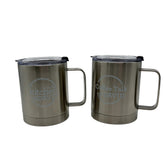In the Kitchen with David Set of (2) 14-oz Travel Mugs Gray Travel Mugs