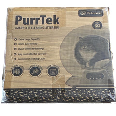 PurrTek Automatic Self-Cleaning Cat Litter Box - Gray