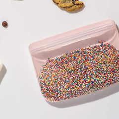 W&P Porter Silicone Reusable Storage Bag, 10oz-BLUSH