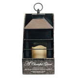 BLACK LANTERN ~ Dimensions: 5.5 x 13.5 LED lights, 2x AA Batteries (not included) 5 hour timer