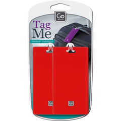 Go Travel Tag Me Luggage Tags | Assorted Red, Orange & Blue – 2 Pack