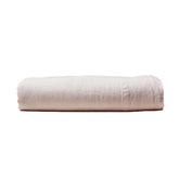 Silk & Snow Flax Linen Flat Sheet - Full (petal pink)