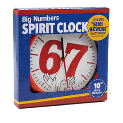 Big Numbers Spirit Clock - Announces SIX! SEVEN! Chants At 6:00 and 7:00