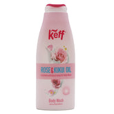 KEFF BODY WASH ROSE & KUKUI OIL 500 ML- Exp. 08/26