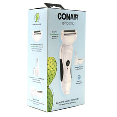 CONAIR LADIES SHAVE & TRIM SYSTEM ALL-IN-ONE