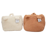 ROOM 2 ROOM SHERPA WEDGE PILLOW BROWN (UPC # 1922341011110) & IVORY UPC # 1922341011103) - 15in. x 8 in. x 12in - 6 pcs of each