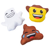 3PK Emoji Splashers Water Toy Includes - 1 Cowboy Emoji 5.09in X 2.2in x 4.25in , 1 Ghost Emoji 6.02in x 2.09in x 5.12in , 1 Poop Emoji 5.39in x 2.05in x 4.21in