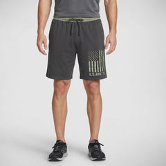 BIG & TALL MEN'S US ARMY - CVC FRENCH TERRY - BLACK (WS# 81424B / 81322) ~ Shorts