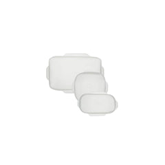W&P Reusable Silicone Stretch Lid, Set of 3 5X9, 8X8, 9X13-CLEAR