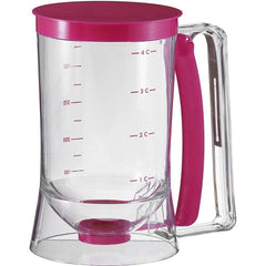 Pancake Batter Dispenser Tool Cupcake Cake Dispenser Perfect for Baking Cupcakes Waffles Cakes and Muffins with Measuring Label Easy to Clean
