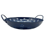 Temp-tations 11 Round Nonstick Barbecue Grill Pan - Blue